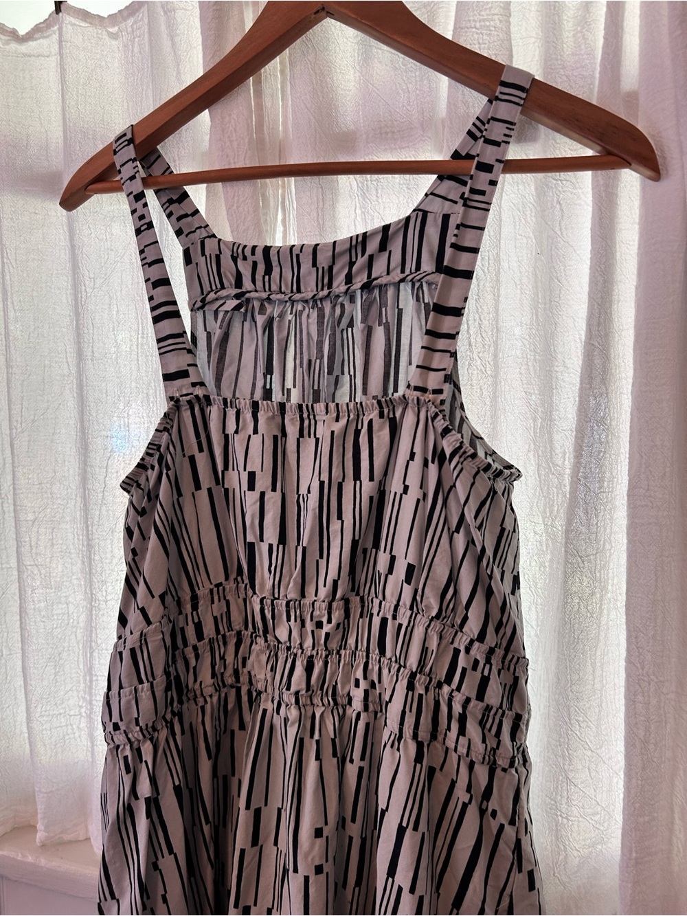 Anthropologie Navy and Cream Bubble Maxi Dress - Picture 10 of 15
